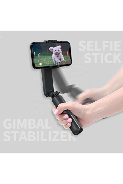 SMAYLİNG Gimbal Mini Stabilizatör Dolgu Işıklı Selfie Çubuk Tripod Kumandalı Sabitleyici Video Fotoğraf Çekim