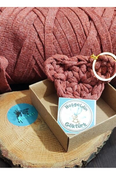 Butenin Atölyesi 20'li Ayıcık bebek anahtarlığı, ribon ip( yeni doğan, hediye...