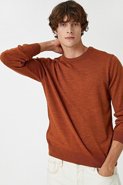 Koton Men's Gray Knitwear Sweater