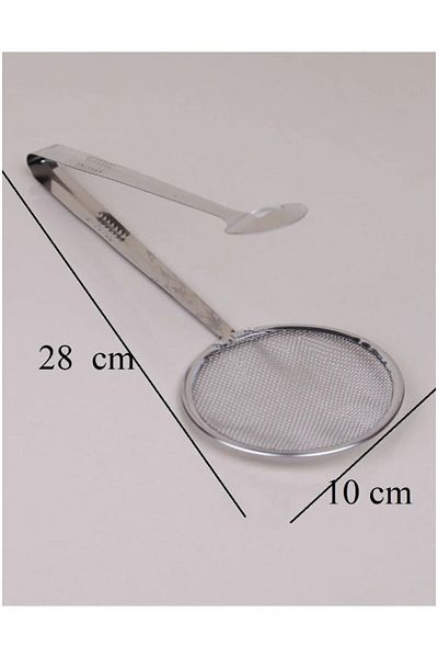 Hilamingo Home Boiling and Frying Tongs with Strainer Stainless Steel