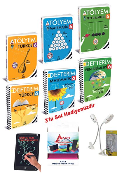 Arı Yayıncılık 2024-2025 Müfredat 6.Sınıf Türkçe-Matematik-Fen Bilimleri Kaza...