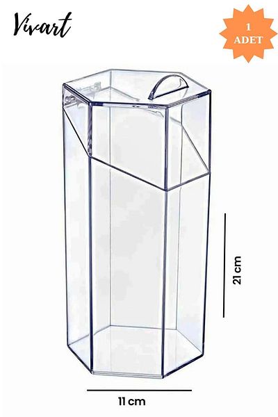 Vivart Large Size Decorative Makeup Brush Box with Lid - Multi-Purpose Organizer
