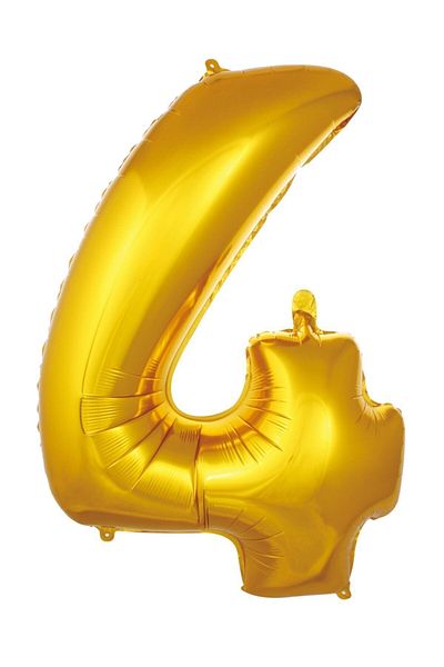 ikm balon 4 Number 36 Cm Gold Foil Balloon 16 Inc