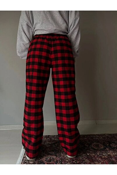 RE7EDİ UNİSEX RELAX KARELİ EKOSE EŞOFMAN ALTI RE7EDİ