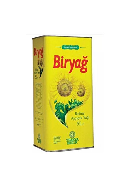 Biryağ Ayçiçek Yağı Teneke 5 Lt.