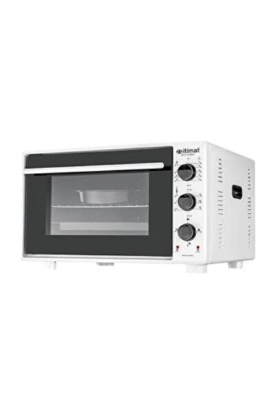 Hisar Home İtimat Köşeli Fırın 40 Lt Termostatlı Saatli Emaye Beyaz