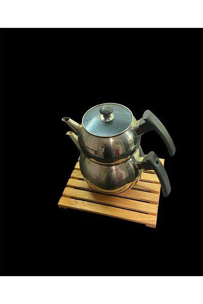 Turkuaz Ahşap Wooden teapot base Wooden Nihale