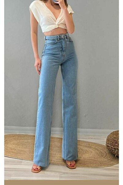 DRC trend Blugi de damă Hüma, albastru deschis, cu spalare în zăpadă, cu tali...