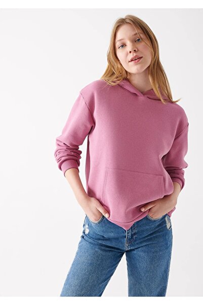 Mavi Pink Hooded Basic Sweatshirt - 167299 -35681