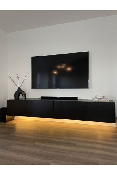 Minezza Mobilya Moon Siyah Tv Ünitesi