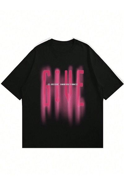 Mad&Calf Μπλουζάκι Unisex Give Printed Crew Neck Oversize