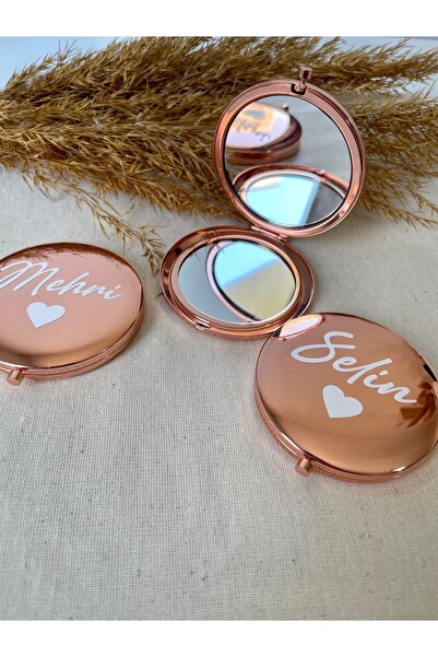 Zenan Design Kişiselleştirilebilir Cep Çanta Aynası,makyaj Aynası Kapaklı