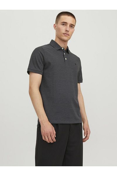 Jack & Jones Poloshirt Einfarbig Hemdkragen Poloshirt