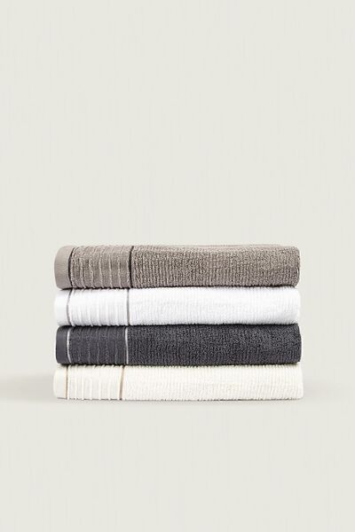 İrya Roya 100% Cotton Bath Towel Anthracite 90x150
