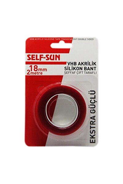 Genel Markalar Almital Şeffaf Ekstra Güçlü Çift Taraflı Bant 18mm X 2mt - Tam...