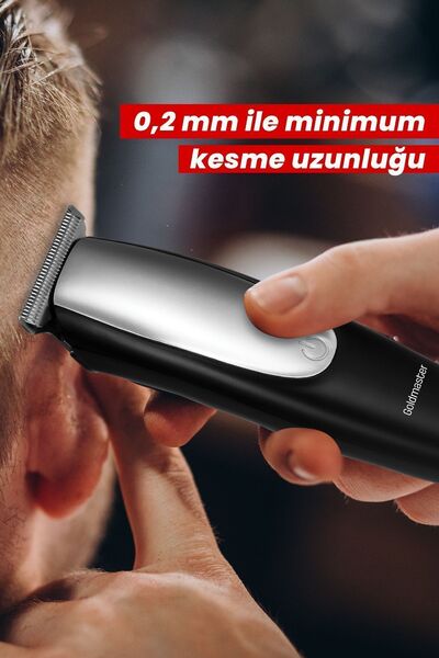 GOLDMASTER Nobby Islak Kuru 0.2 Mm Minimum Kesme Uzunluğu Yüz Saç Sakal Şekillendirme Ve Tıraş Makinesi