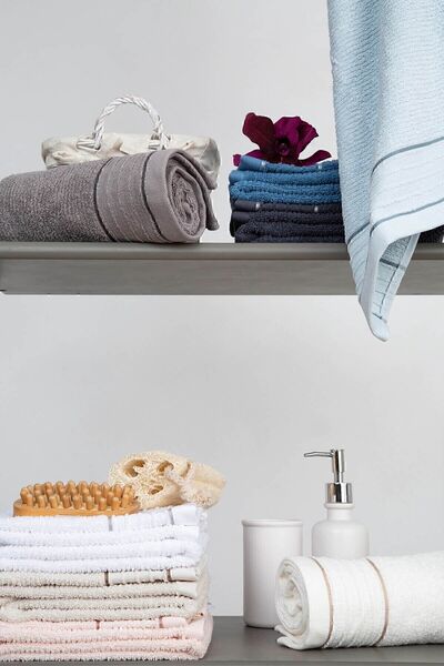 İrya Roya 100% Cotton Bath Towel Anthracite 90x150