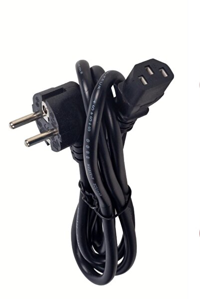 LESGO 1.5 Metre Full Bakır Bilgisayar Kasası Monitörü Ekran Power C7 Güç Kabl...