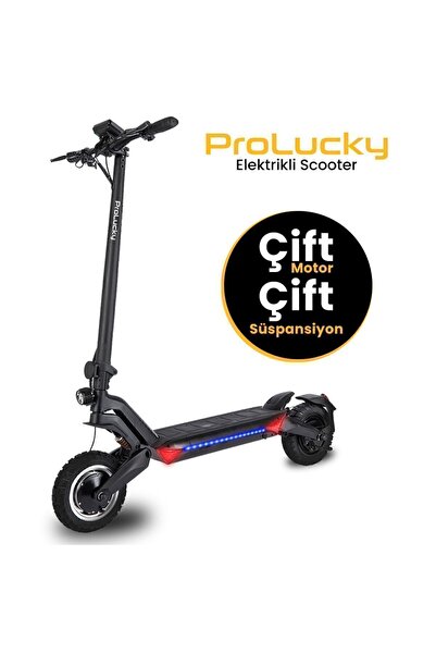 ProLucky Off Road Çift Motorlu Ve Çift Süspansiyonlu Elektrikli Scooter