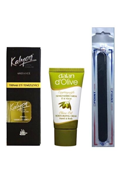 Kalyon Tırnak Eti Temizleyici + Dalan Krem 20 Ml + Tırnak Törpüsü