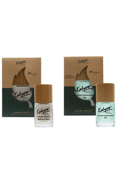Kalyon Bitkisel Tırnak Güçlendirici Cila 11 Ml+tırnak Onarıcı Bakım Cilası 11 Ml
