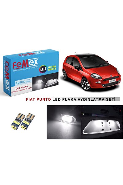 FEMEX Fiat Punto LED Plaka Aydınlatma Ampul Seti FEMEX Parlak Beyaz