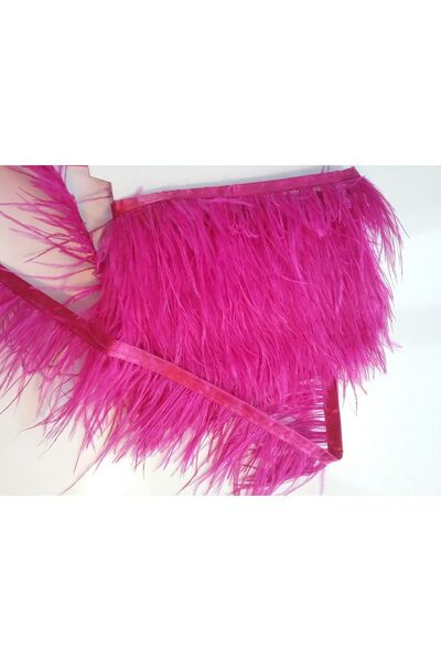 Armada 9,5 Metre Deve Kuşu Tüyü Fuşya ( En:12 cm)