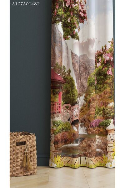 A2ZTR Dijital Baskılı Fon Perde ( Tek Kanat )