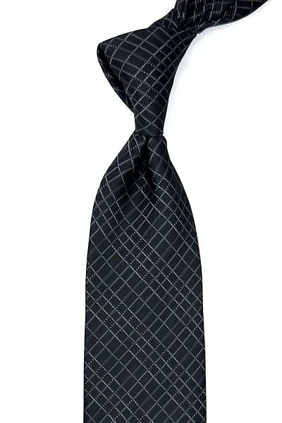 Kravatkolik Classic Tie with Smoked Handkerchief - Square Pattern KK12588
