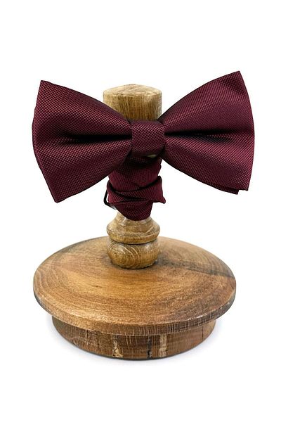 Kravatkolik Claret Red Dot Pattern Classic Bow Tie P1884
