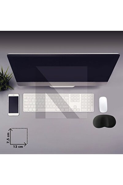 Active Team MP03 - Memory Mouse Bilek Destek Pedi | Yumuşak, Ergonomik, Fare Önü El Bileği Dinlendirme Pedi