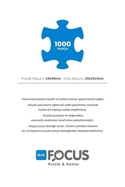 Blue Focus 1000 Parça Puzzle - The Scream (ÇIĞLIK)