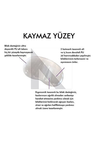 Active Team MP04 - Jel Mouse Bilek Destek Pedi | Yumuşak, Ergonomik, Fare Önü El Bileği Dinlendirme Pedi