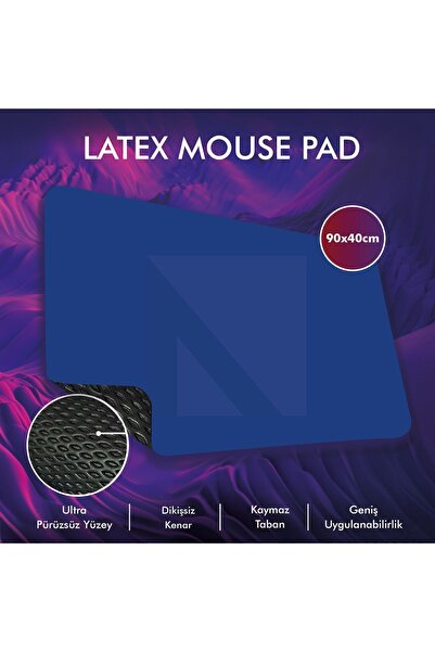 ACTIVE TEAM MP05 - 90x40 2xlarge Blue Gaming Mousepad |   Bază anti-alunecare...