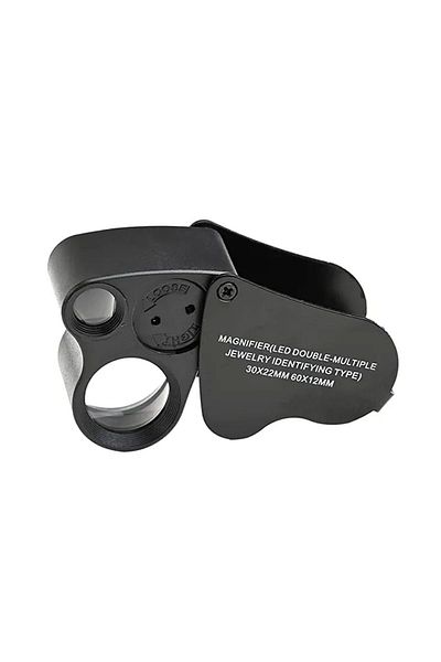 SPELT 30X 60X Double - Led Illuminated Small Close Magnifier Loop