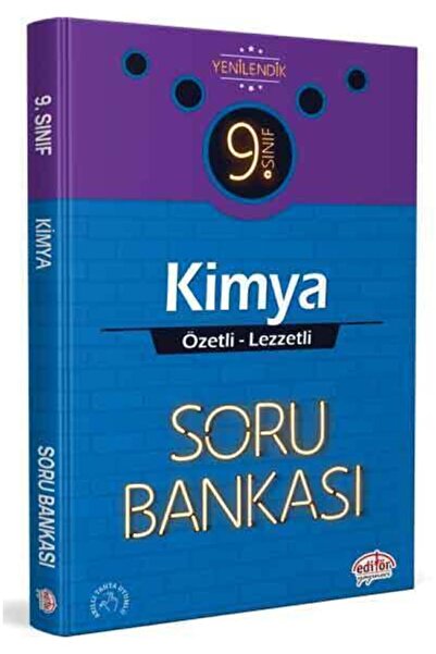 Editör Yayınevi Editör 9. Sınıf Vip Kimya Özetli Lezzetli Soru Bankası Yenile...