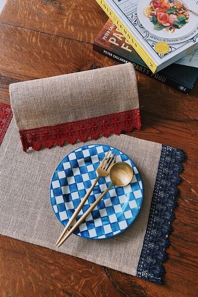 Arma House Italy Dantel Jüt Amerikan Servis Takımı 2'li