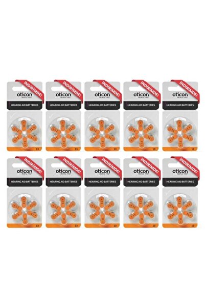 Oticon 13 Numara Işitme Cihaz Pili 6x10 (60 Adet)
