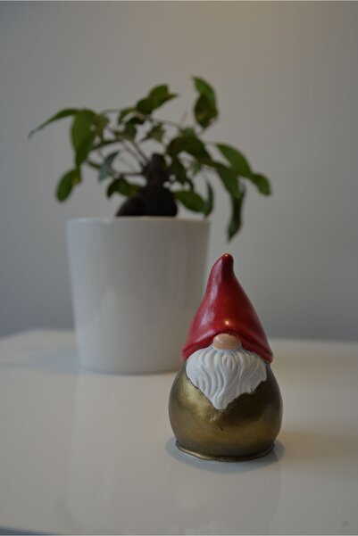 By Nese Cüce Burnu Kucuk Noel Baba Dekoratif Obje Bıblo Heykel Süs Süsleme Hediyelik Yeni Yıl Yılbaşı süsü