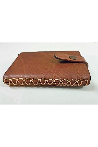 aysefe Metal Credit Card Holder - Minimalist with Automatic Mechanism, Rfid Protection, Leather Case