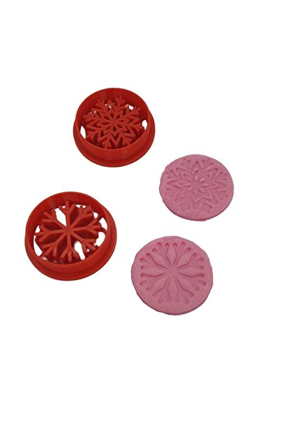 Pasta34 قالب كوكيز من سلسلة خاصة على شكل ندفة ثلج (قطعتان)