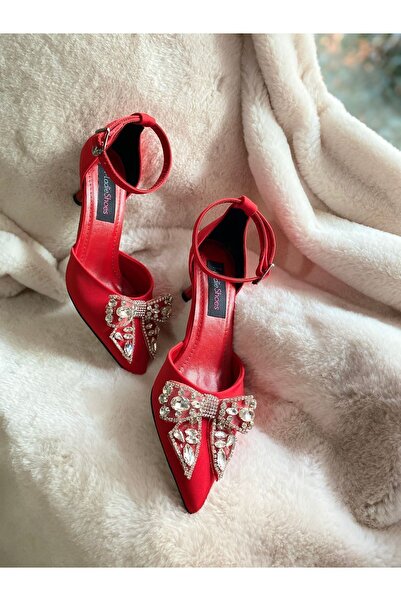 İLADİESHOES Kısa Topuklu Abiye Ayakkabı