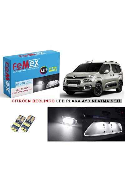 FEMEX Citröen Berlingo 2023 Sonrası Araçlar Için Led Plaka Aydınlatma Ampul S...
