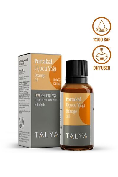 Talya Portakal Uçucu Yağı, %100 Saf Ve Doğal, Seyreltilmemiş, 10 ml