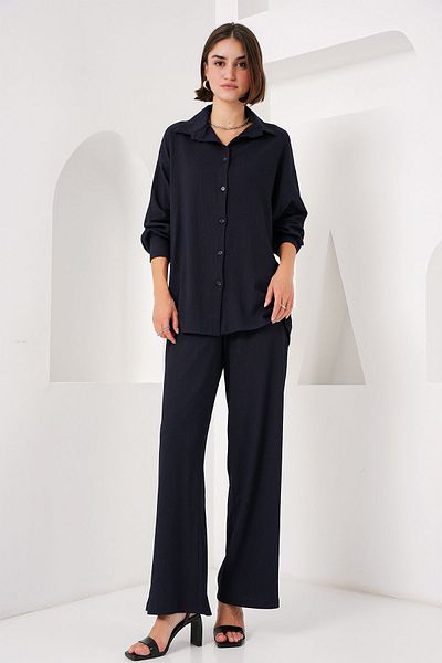 Bigdart 5858 Pletená dvoudílná sada - C.Navy Blue