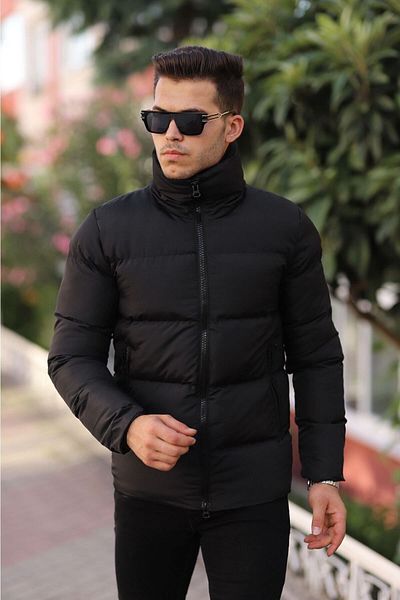 Boymen Ανδρικό τζάκετ Stand-up Collar Χειμερινό Παλτό Αδιάβροχο