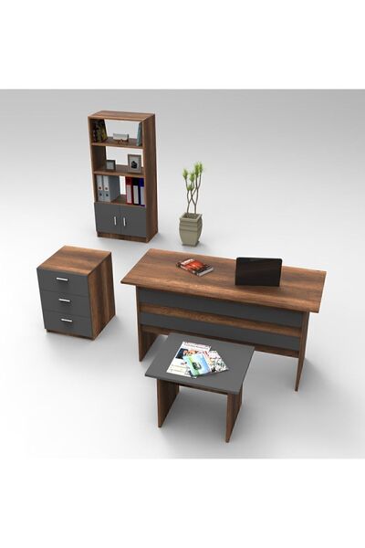Yurudesign Vario ABCD Ofis Büro Masa Takımı Barok-Antrasit