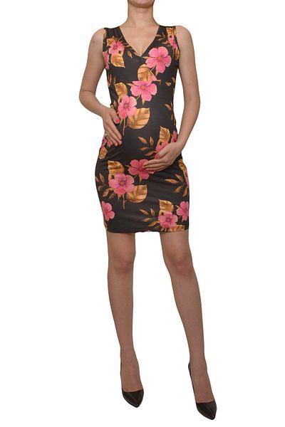 Luvmabelly Maternity 5508 Floral Maternity Breastfeeding Dress