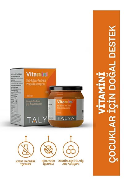 Talya Vitamini Bal-polen-arı Sütü-propolis Karışımı (ÇOCUKLAR IÇİN) 230 gr