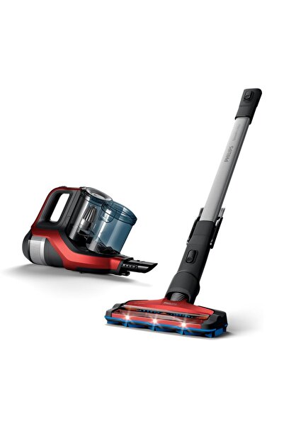 Philips SpeedPro Max Kırmızı Şarjlı Dikey Süpürge Power Blade - PowerCyclone 8 Teknolojisi